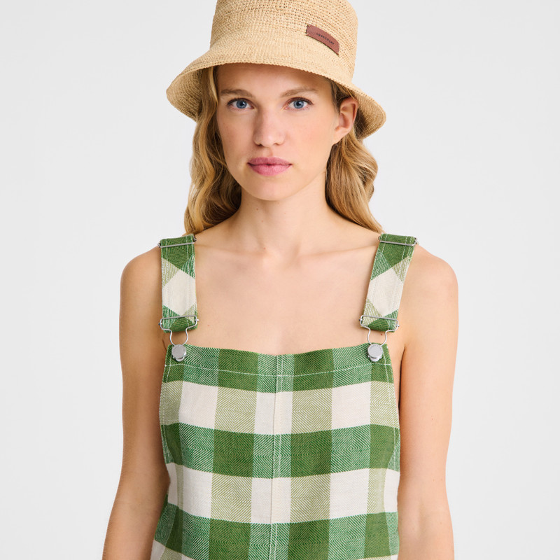 Dress Green - Vichy jacquard 5