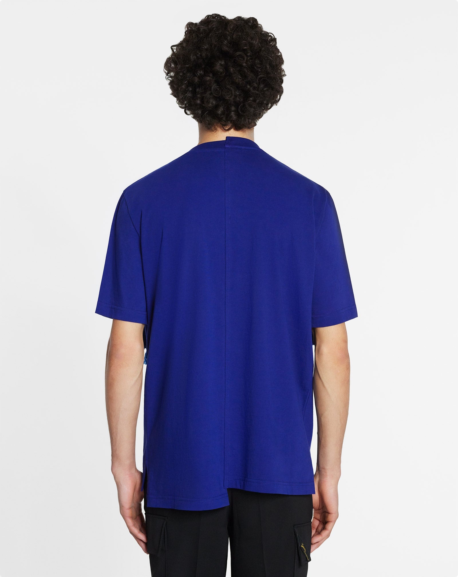 Lanvin ASYMMETRICAL CURB LACE T-SHIRT | REVERSIBLE