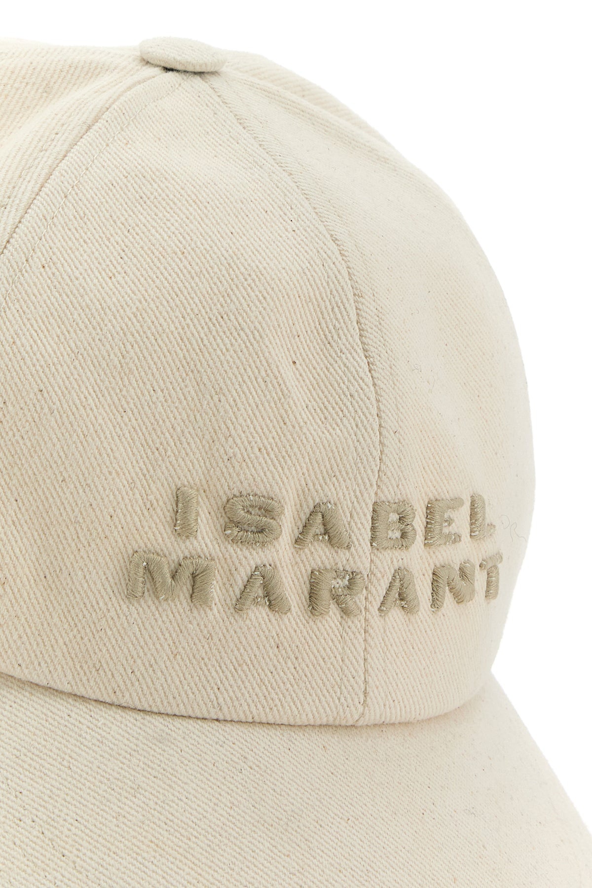 Melange ivory cotton Tyron baseball cap - 4