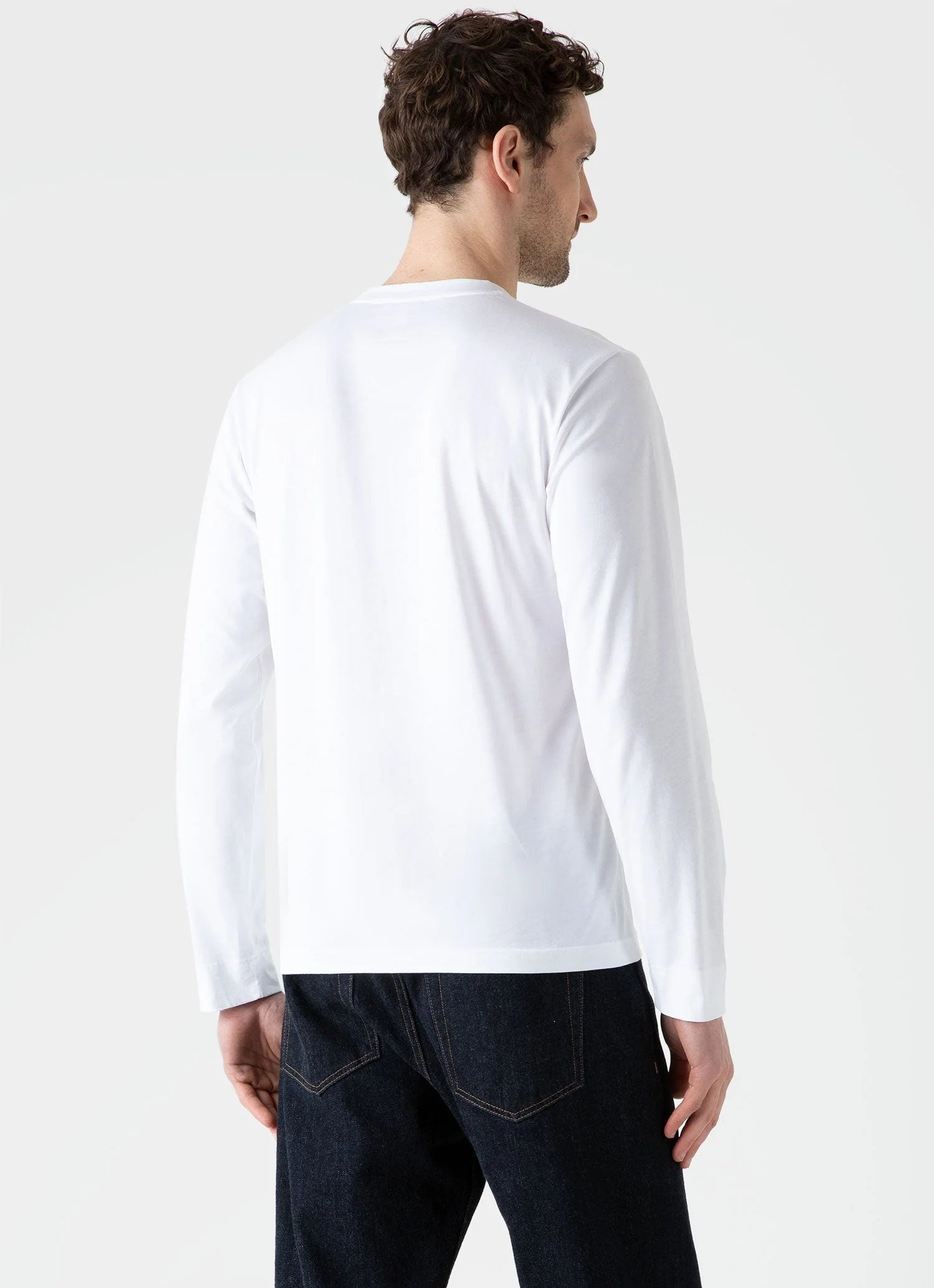 LS Riviera Midweight T‑Shirt White - 3