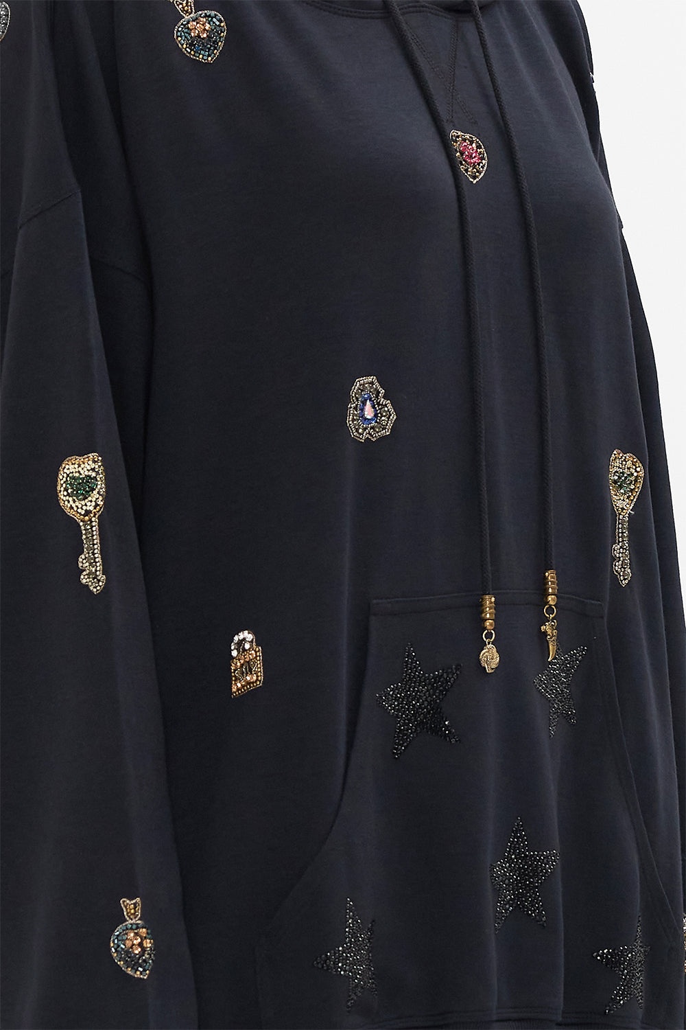OVERSIZED EMBELLISHED BOYFRIEND HOODIE - 6