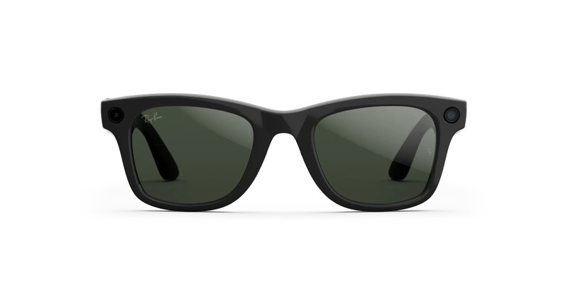 Ray-Ban Meta Wayfarer (Gen 2) Shiny Black Transitions® Graphite Green Lenses 1