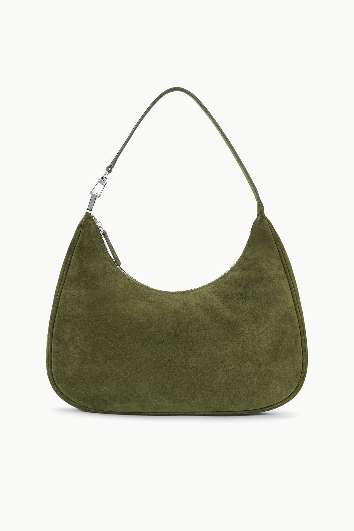 STAUD SYLVIE SHOULDER BAG AVOCADO SUEDE - 1