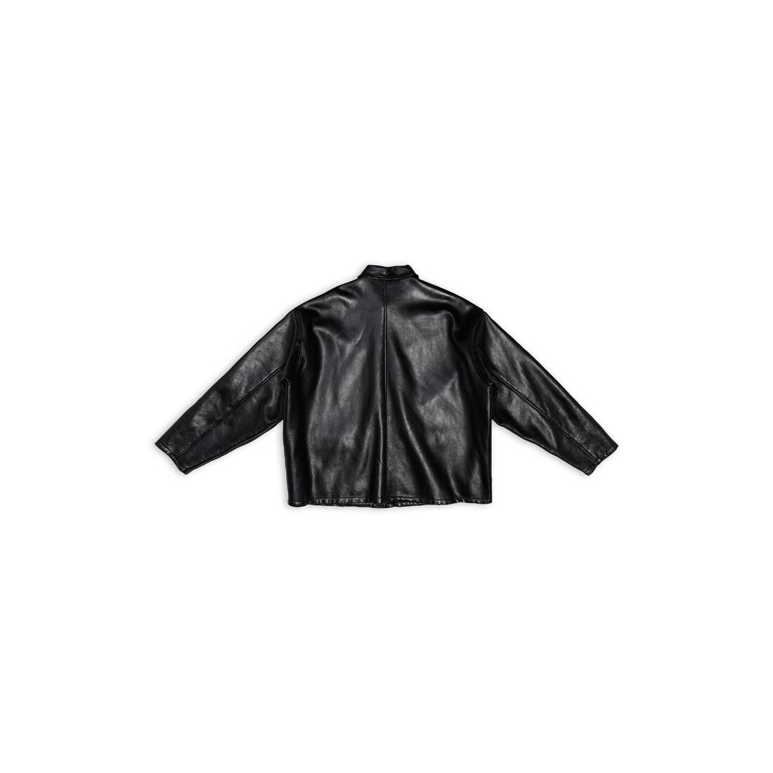 Men's Shearling Lining Jacket in Black - 5