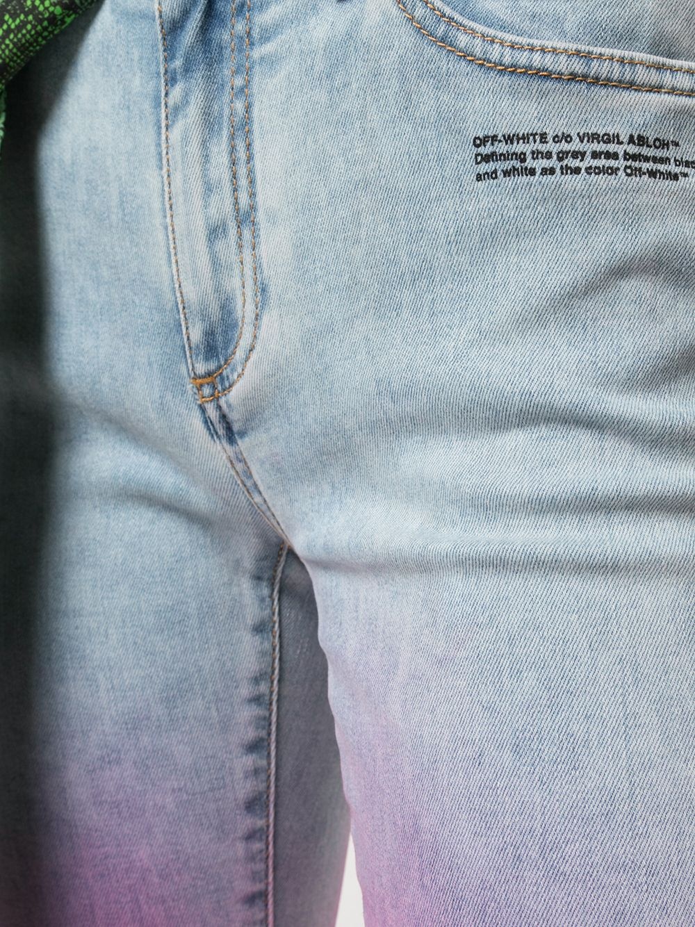 faded pink jeans - 5
