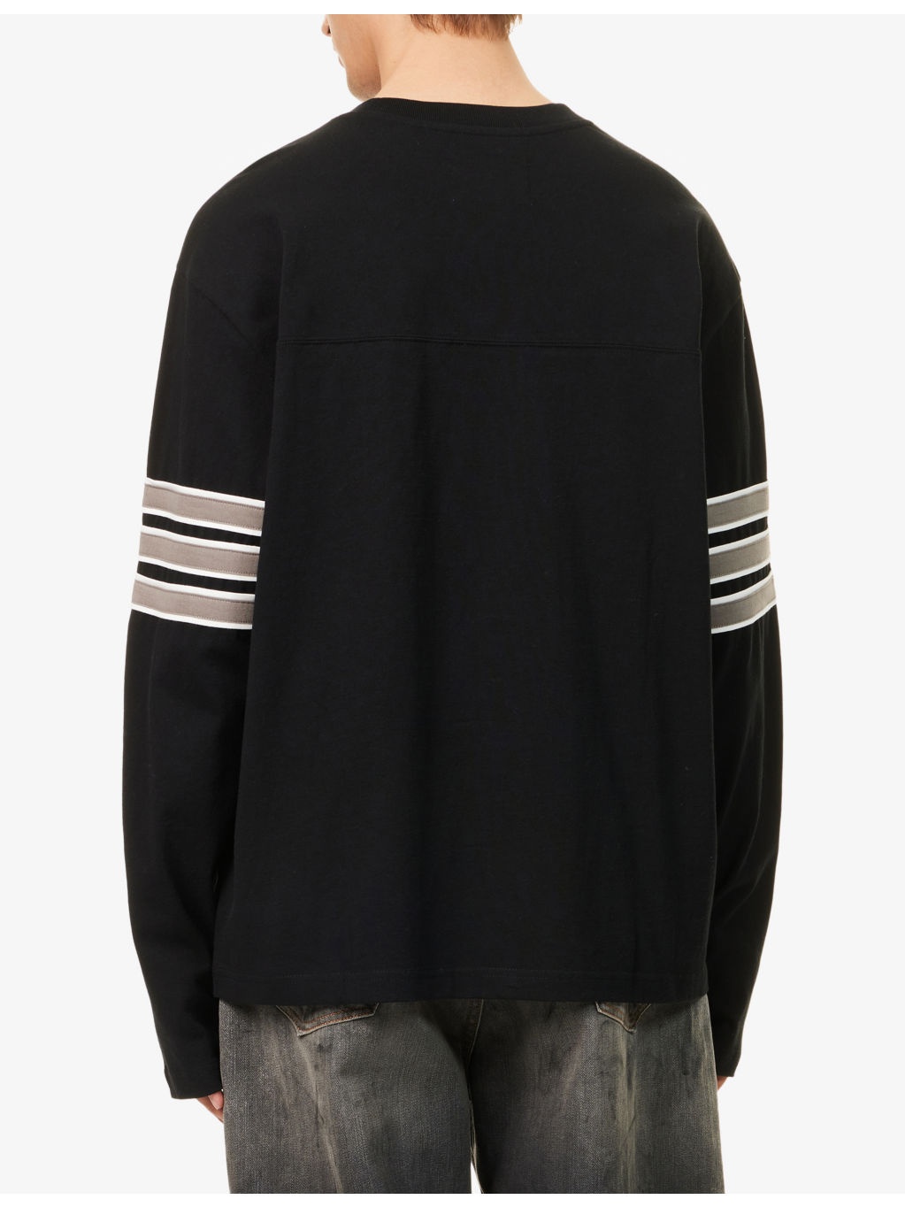 Varsity Striped Cotton-Jersey T-Shirt - 4
