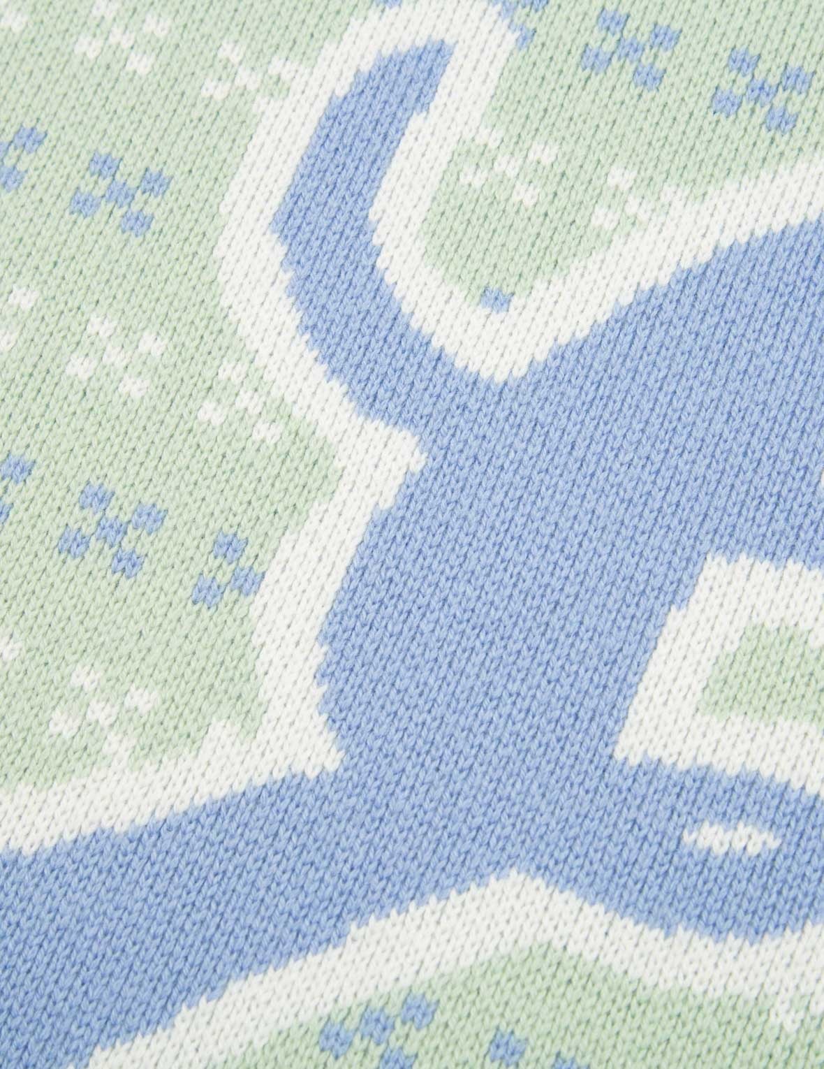 Logo Calligraphy Jacquard Knitted Sweater - 7