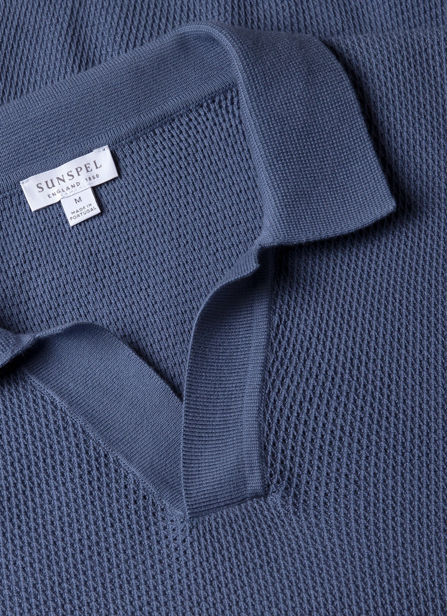 Compact Mesh Knit Polo Shirt - 4