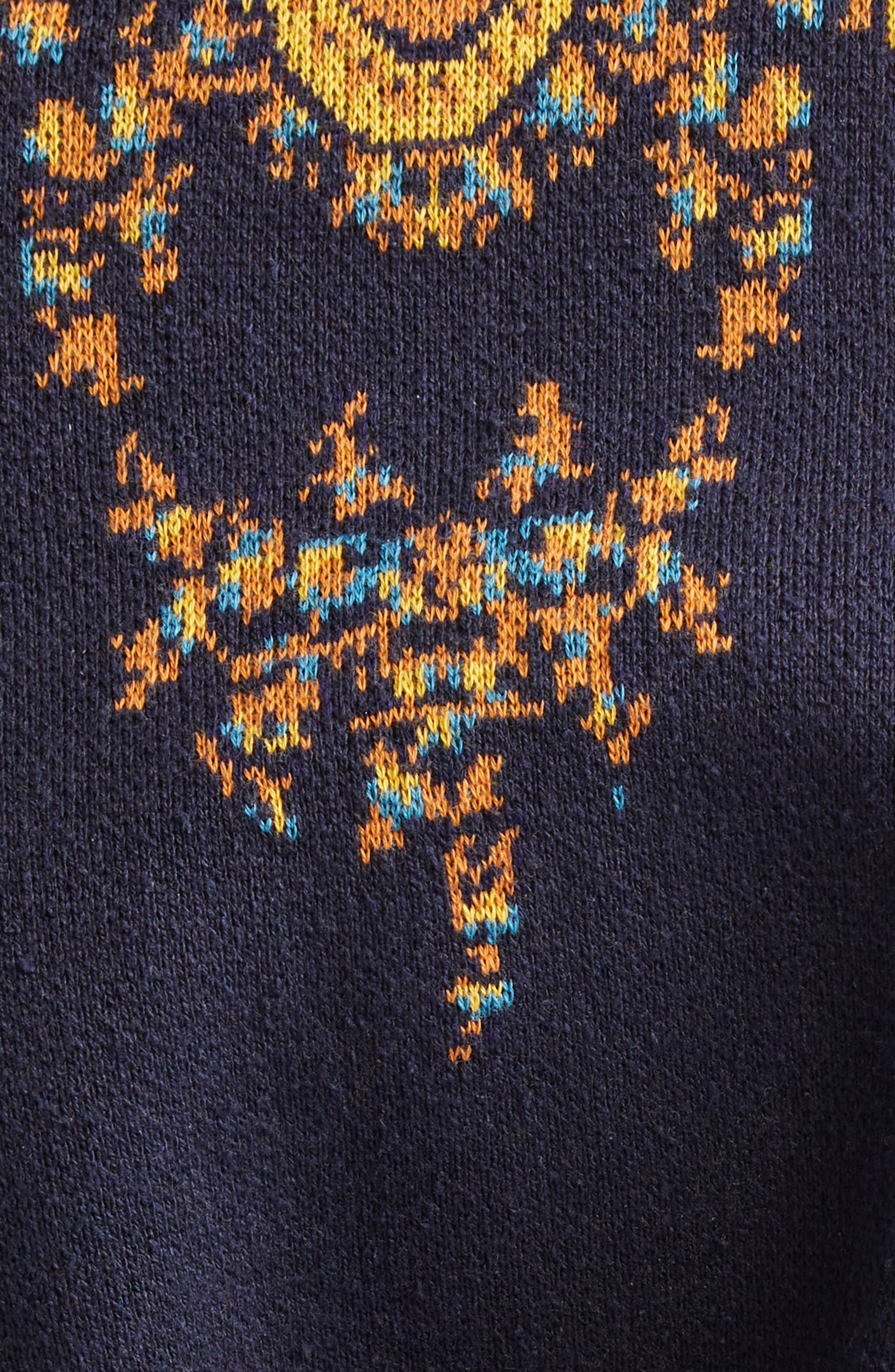 Etro Paisley Jacquard Wrap Cardigan in Print On Blue Base at Nordstrom - 6