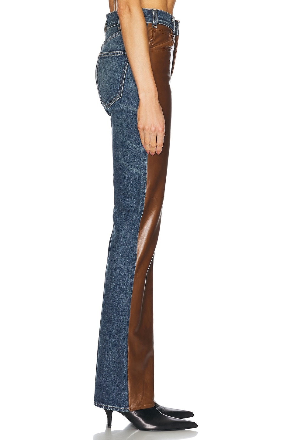 Joan Leather Combo Bootcut - 3