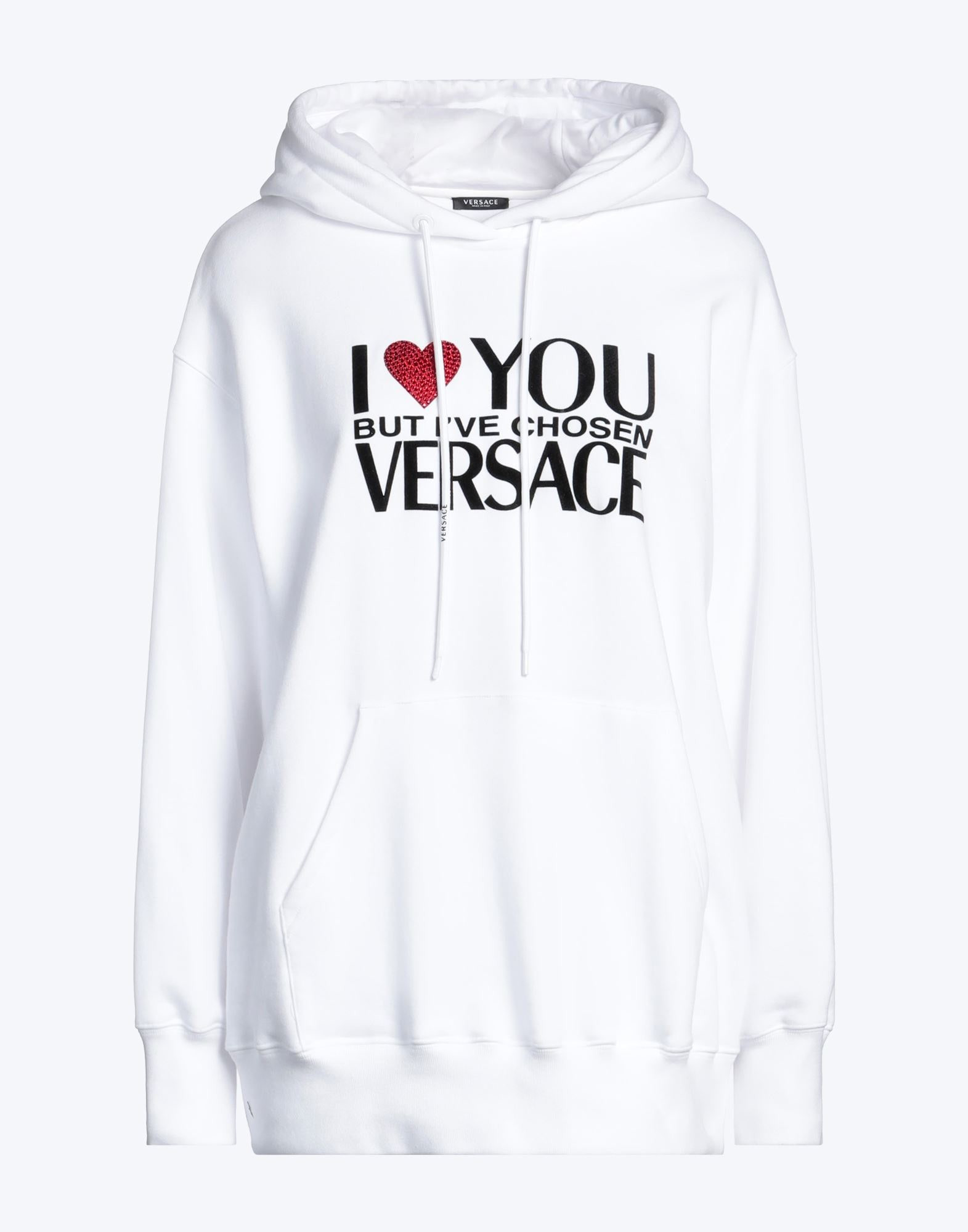 White Women's Hooded Sweatshirt - 1