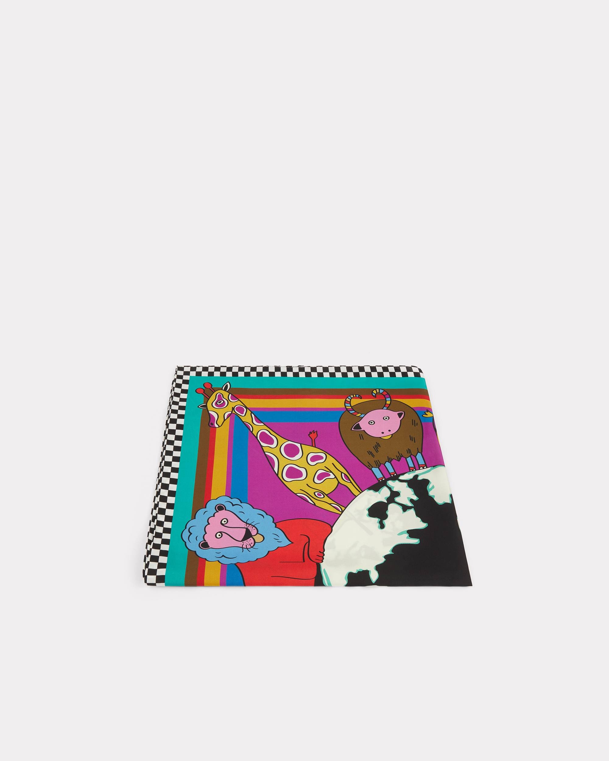 'KENZO Stamp' silk square - 3