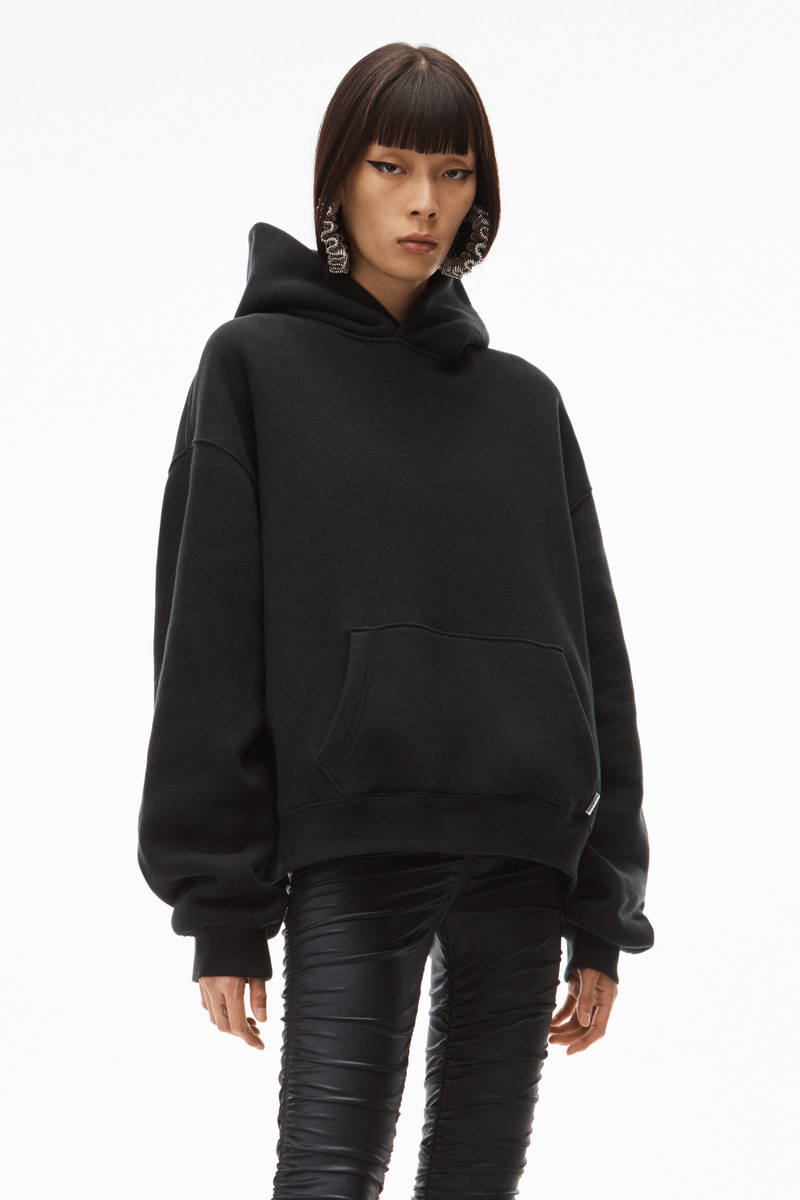 Alexander Wang HOODIE IN DENSE FLEECE outlook