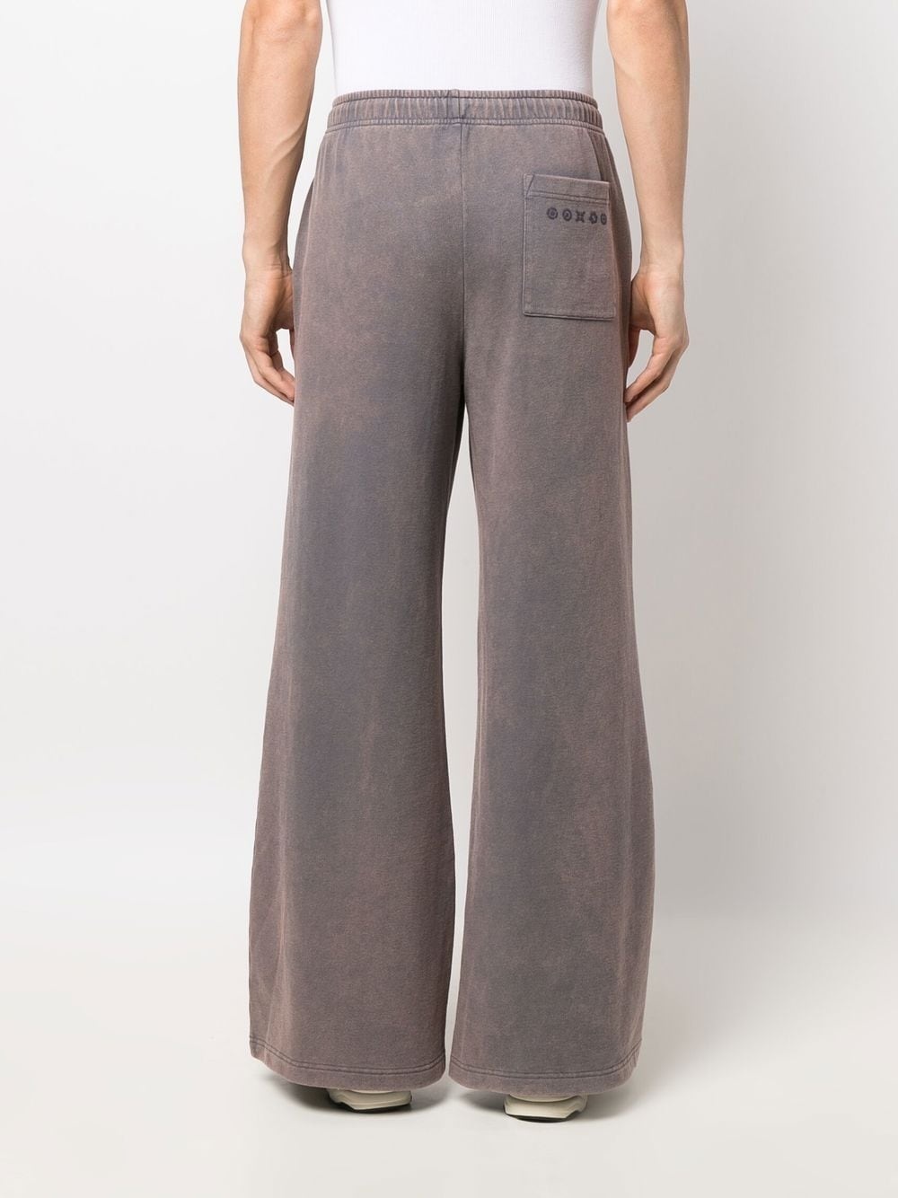 faded wide-leg track trousers - 5