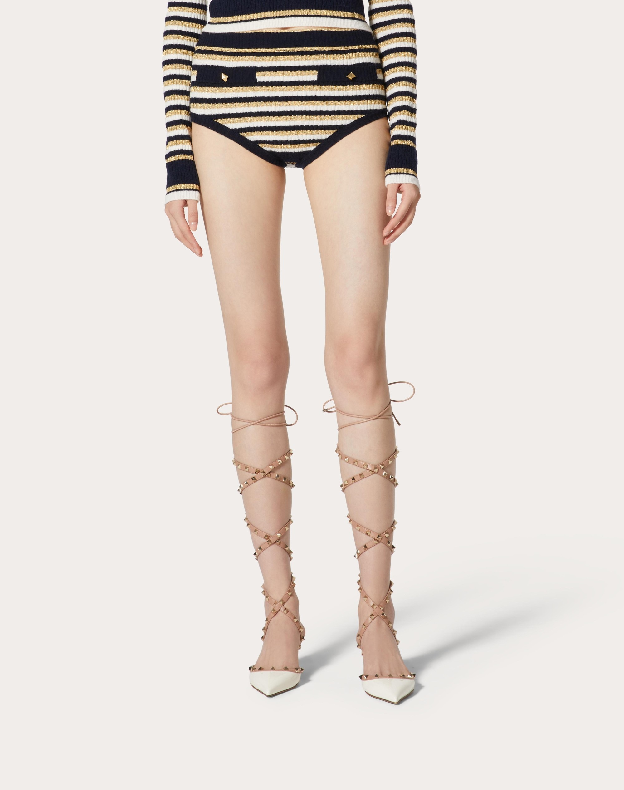 WOOL AND LUREX SHORTS - 3