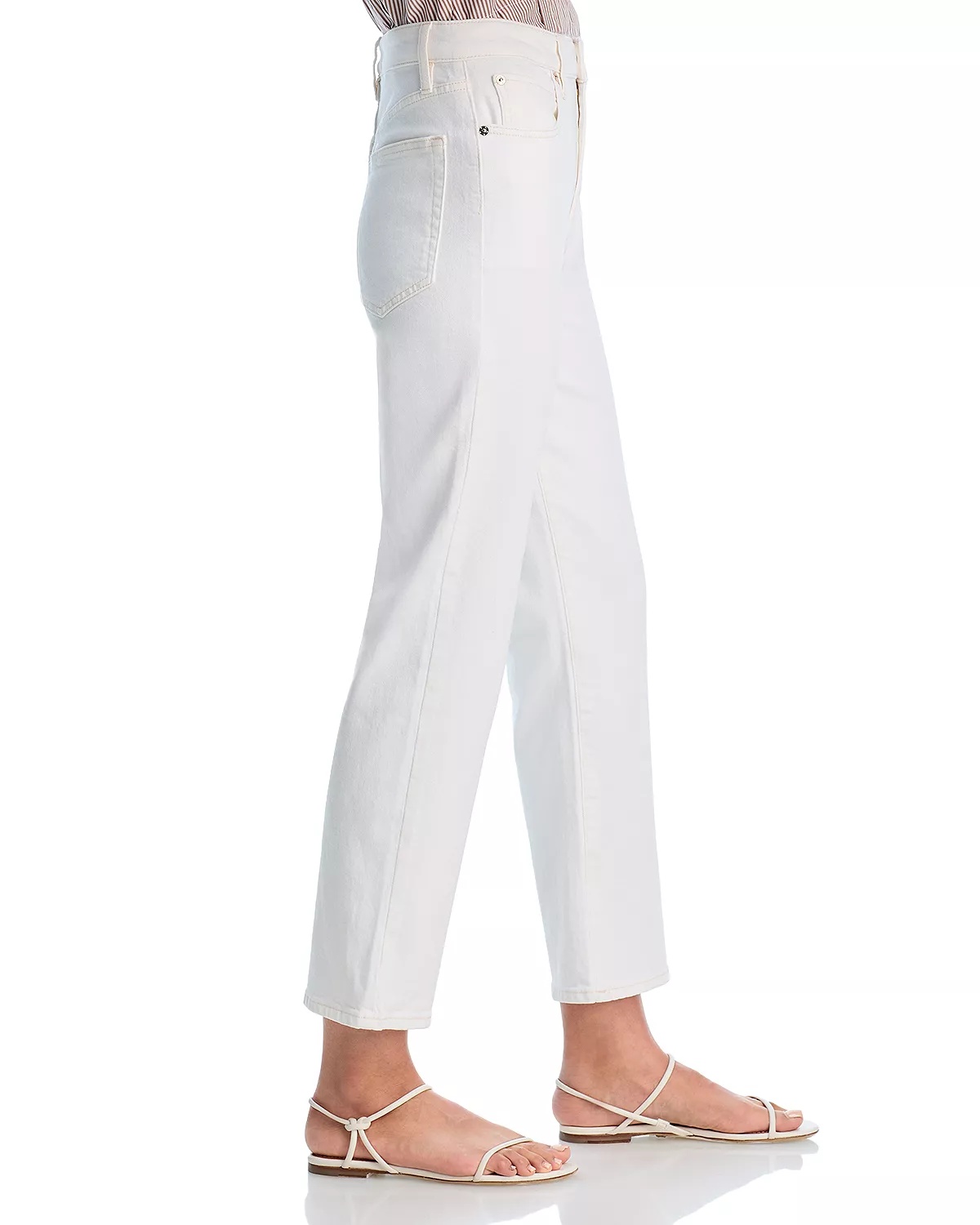 The Ruler High Rise Crop Jeans in Au Natural Clean - 4