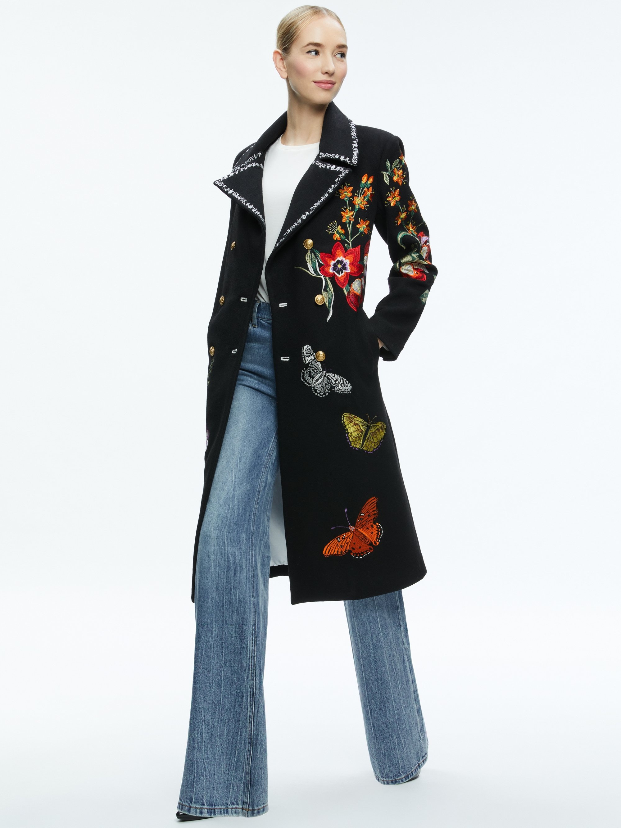 NICHOLAS EMBROIDERED OVERSIZED COAT - 6