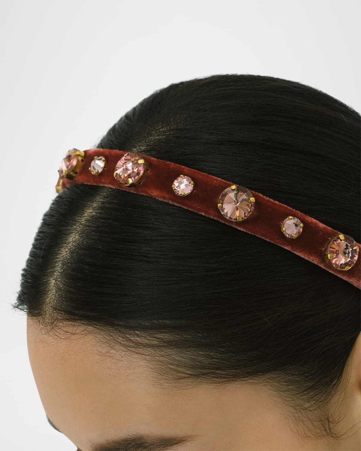 Kendall Silk Embellished Headband - 2