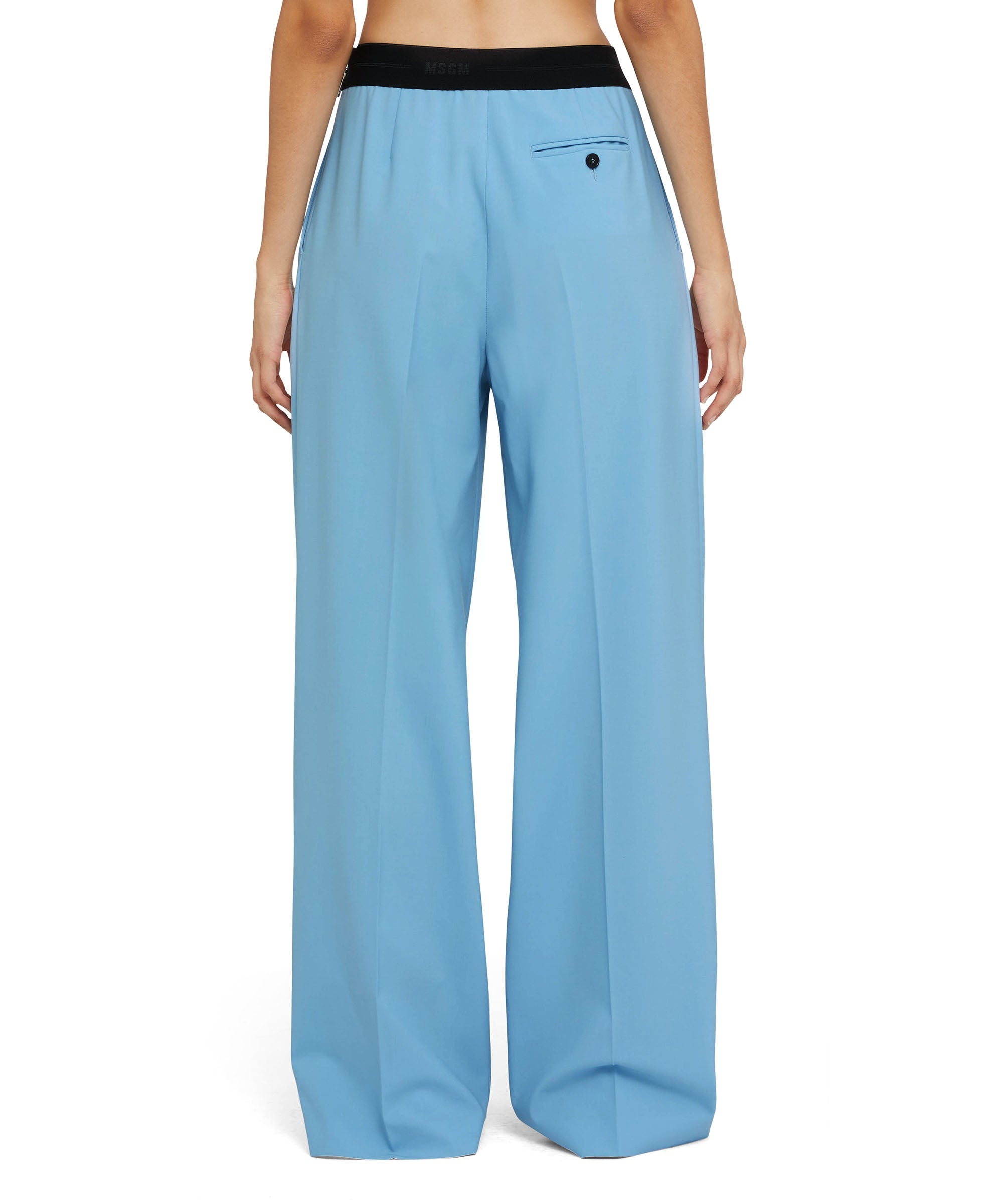 Lightweight wool tailored pants with straight legs - 2