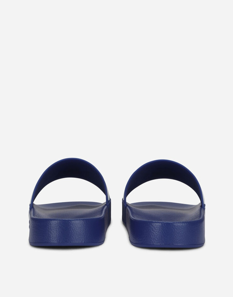 Dolce & Gabbana Rubber beachwear sliders with DG logo outlook