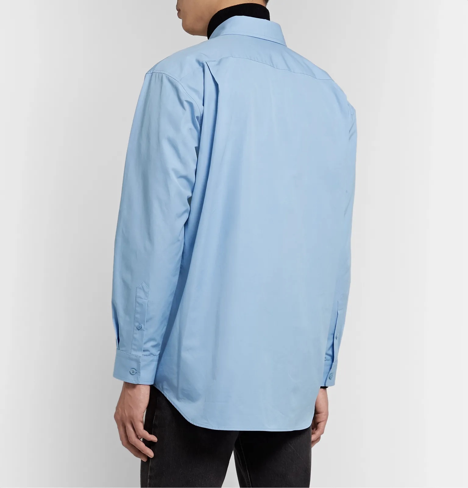 Logo-Apppliquéd Cotton-Poplin Shirt - 5