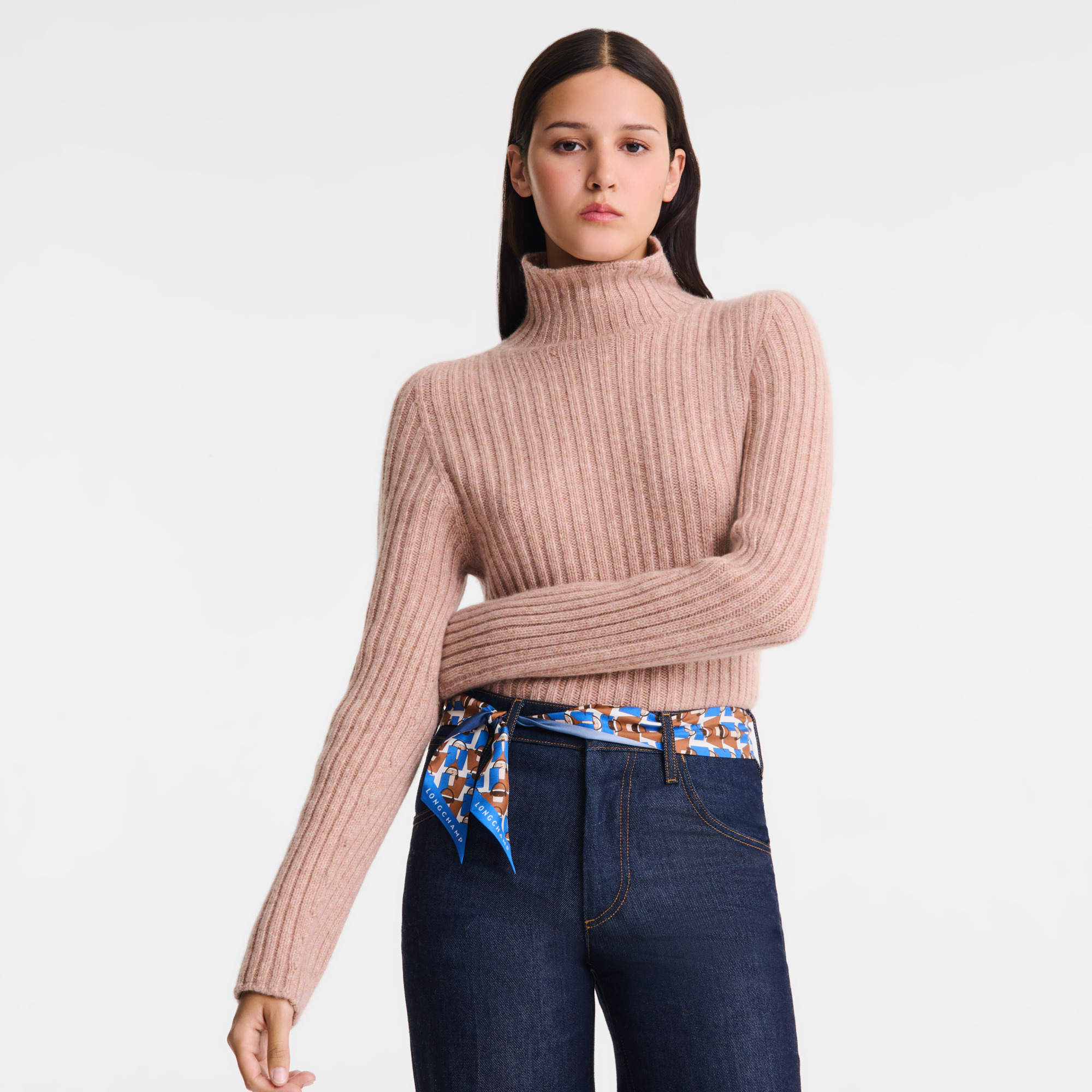 High neck sweater Pink Tea - Knit - 4