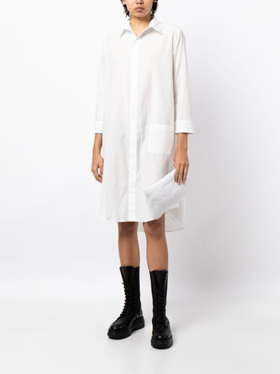Yohji Yamamoto classic-collar cotton dress outlook