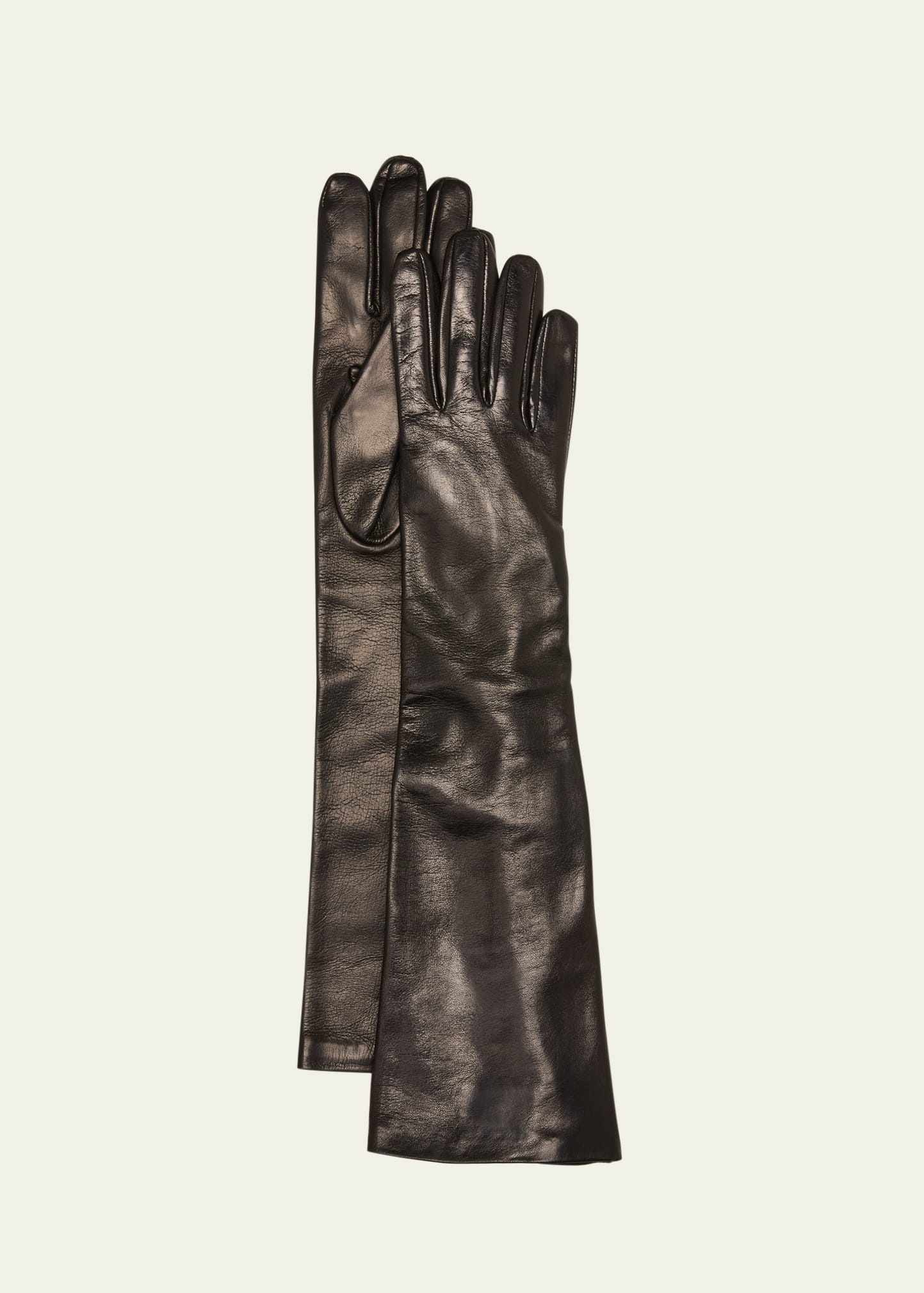 Jil Sander Patent Leather Zip Gloves | bergdorfgoodman