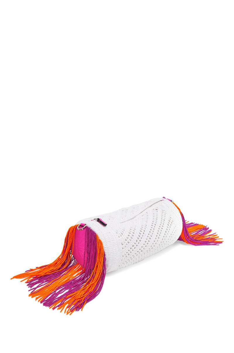 Loewe Bracelet pouch in raffia and classic calfskin outlook