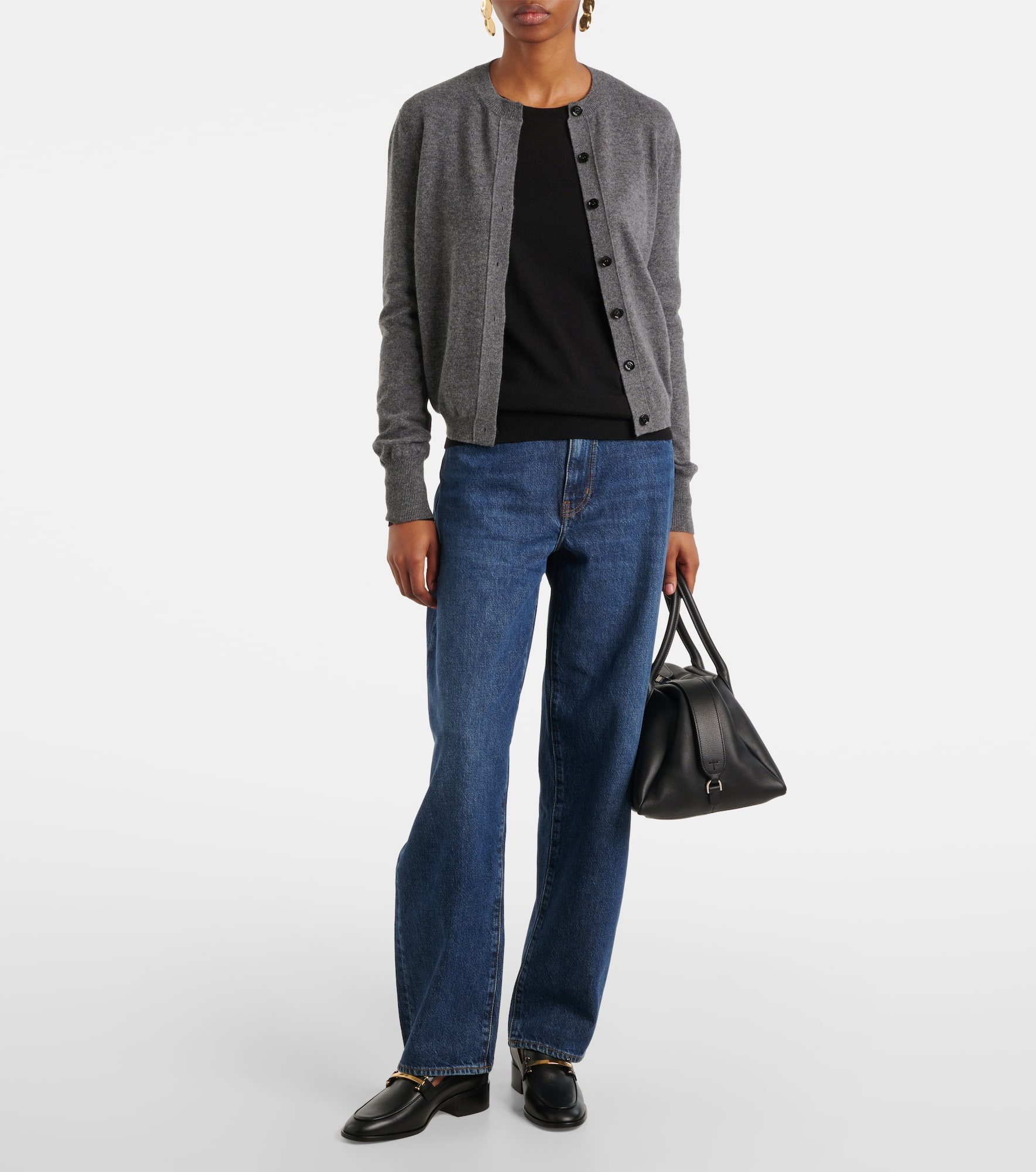 Low Slung mid-rise barrel-leg jeans - 2