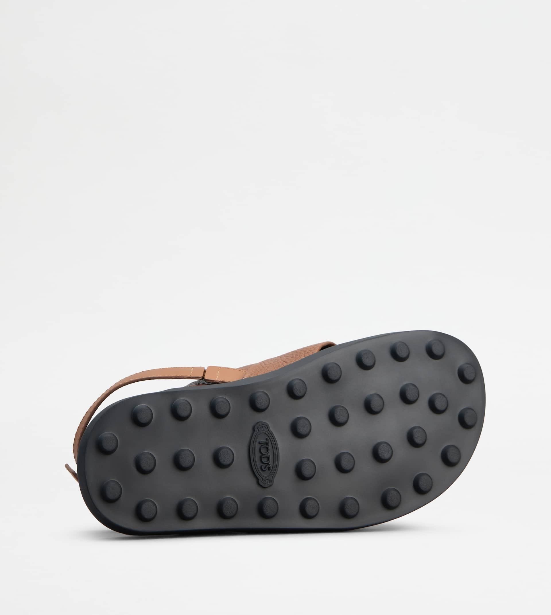 SANDALS IN LEATHER - BROWN - 4