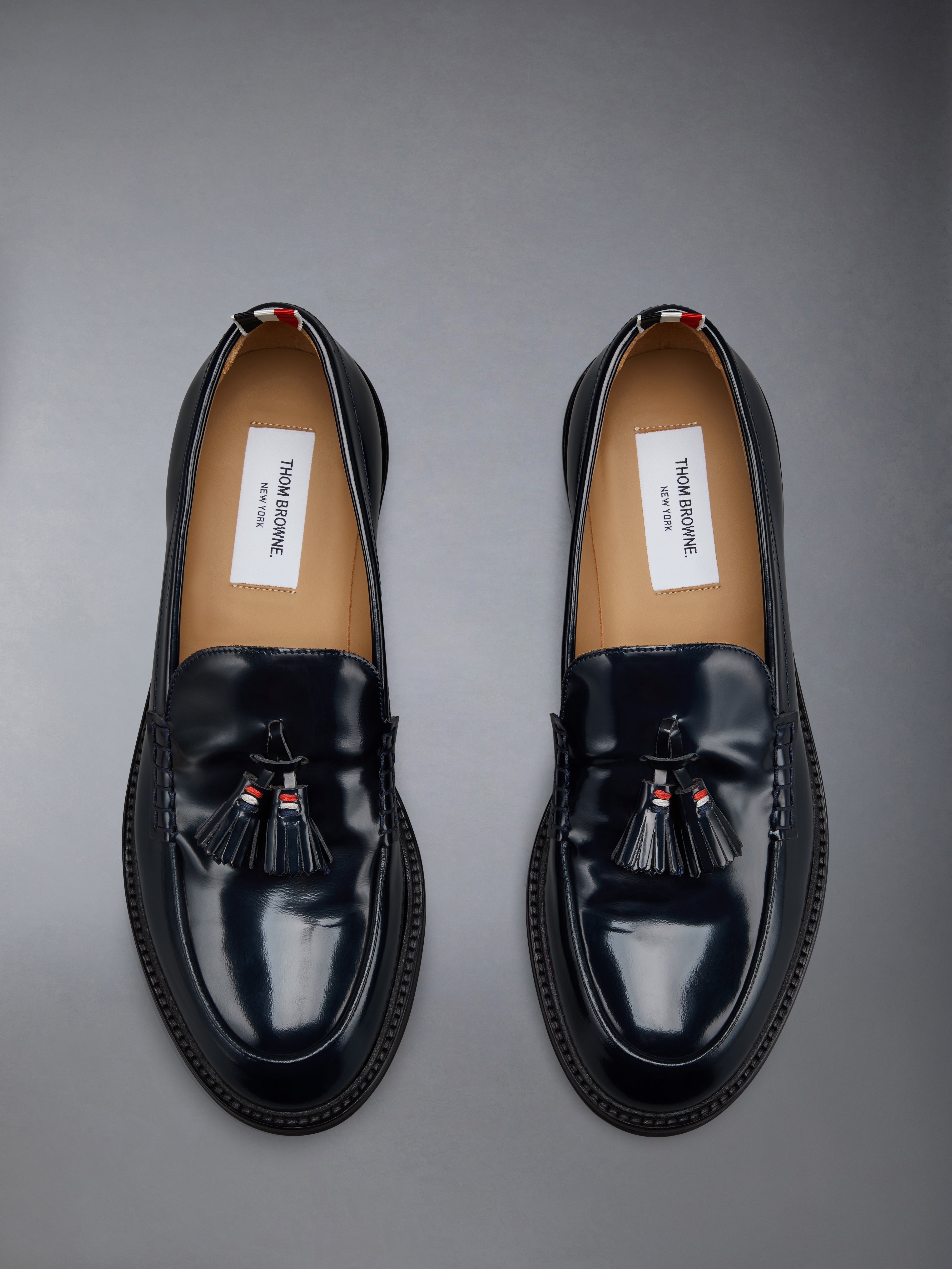 SPAZZOLATO LEATHER TASSLE LOAFER - 5