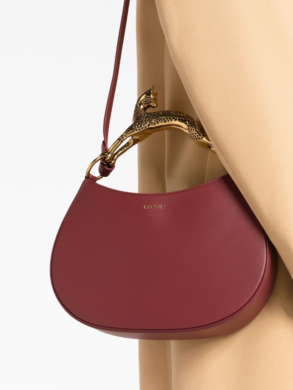 sculpted cat-handle tote bag - 3