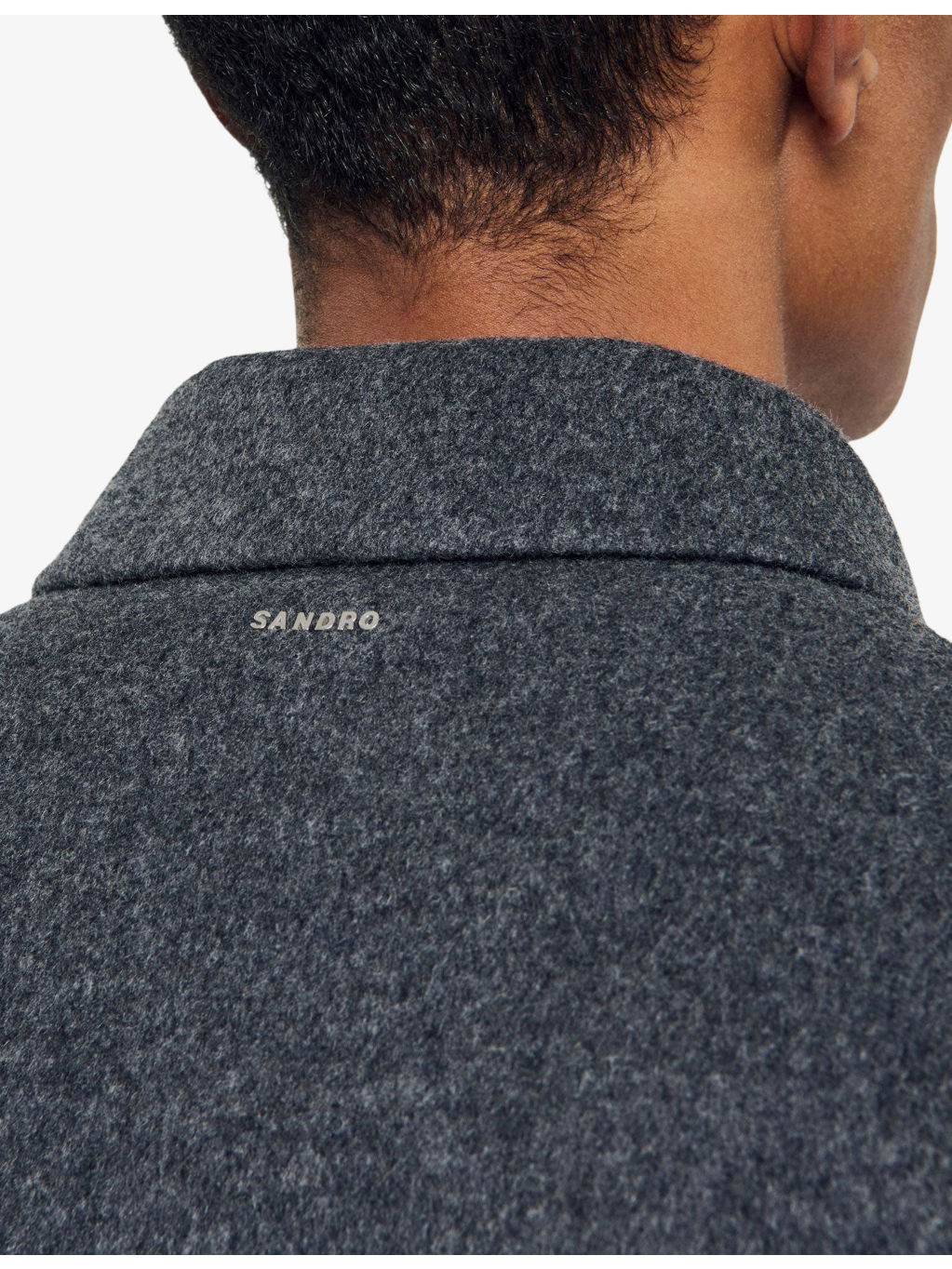 Double-faced long-sleeve wool-blend jacket - 5