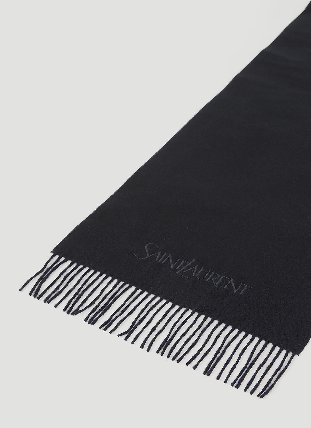Logo Embroidery Cashmere Scarf - 3