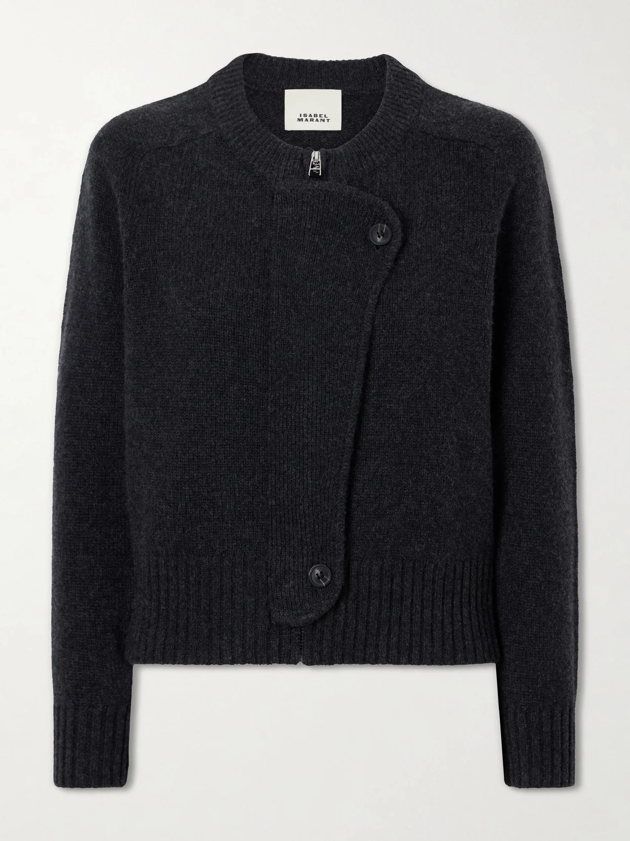 Murielle Wool And Cashmere-blend Zip-up Cardigan - 1