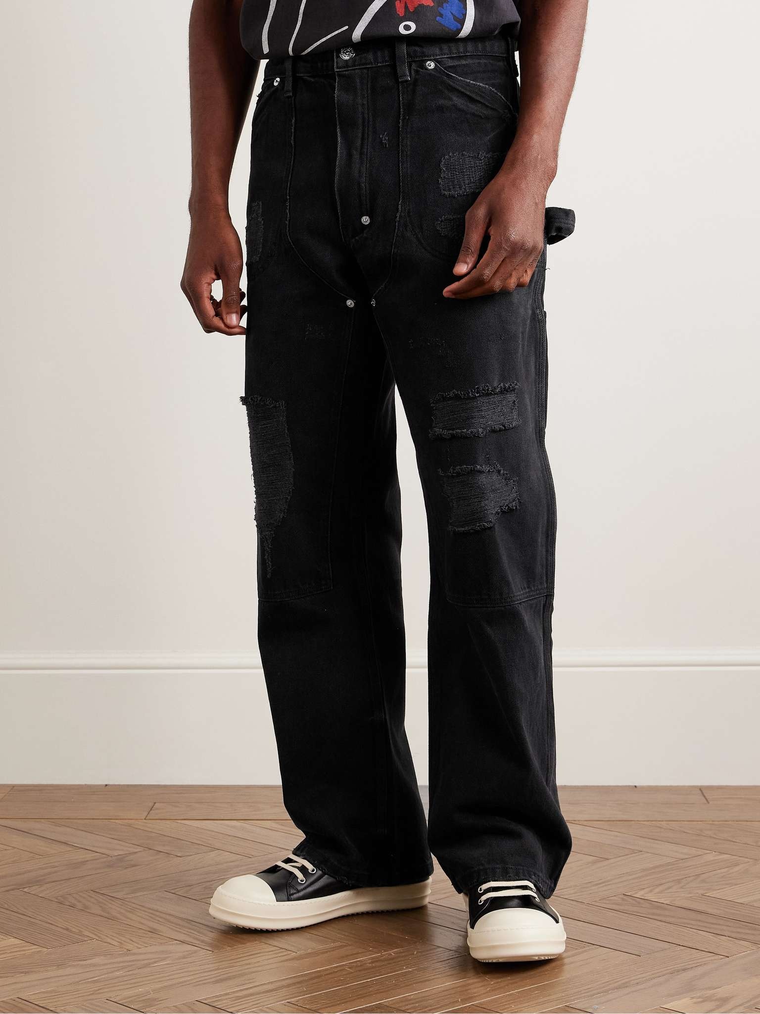 Branko Carpenter Straight-Leg Distressed Jeans - 4