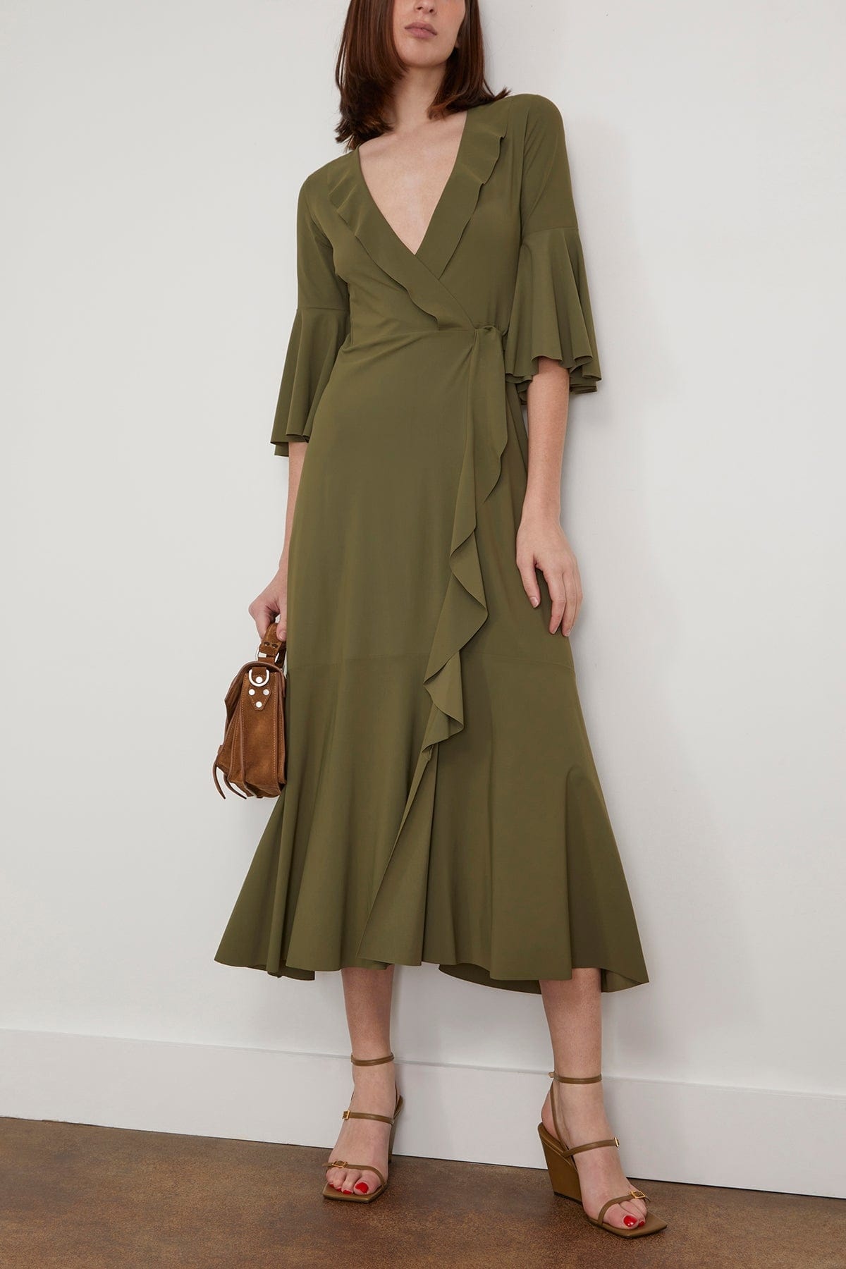 Daily Beach Dress in Dark Olive Green - 2