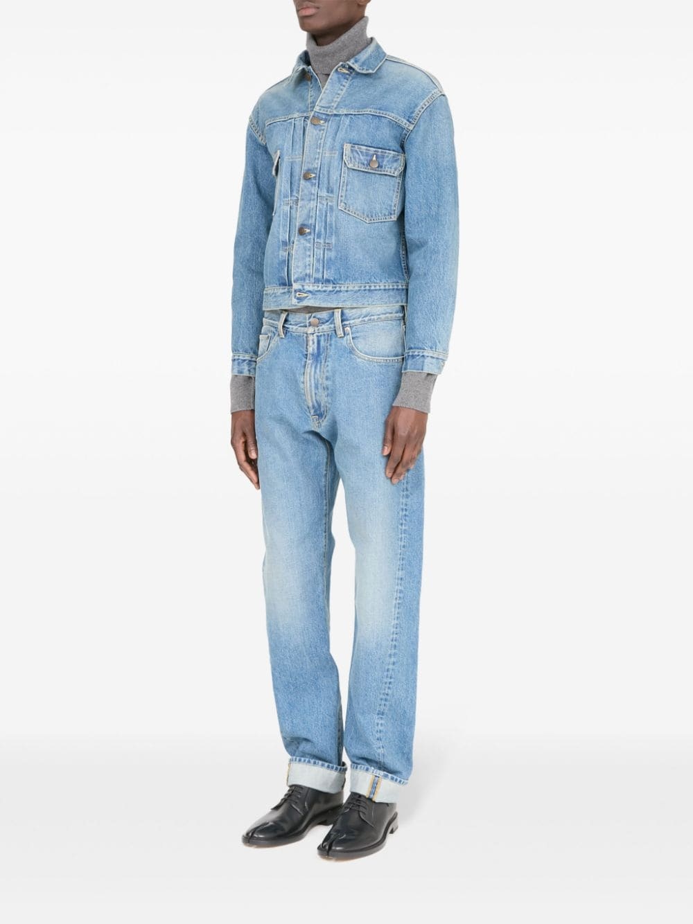 four-stitch denim jacket - 6