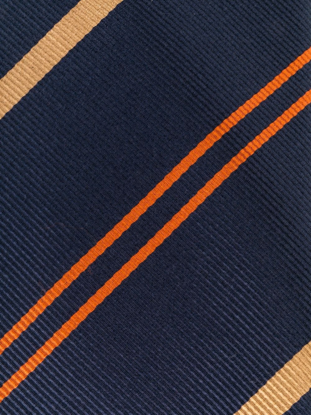 striped pattern silk tie - 2