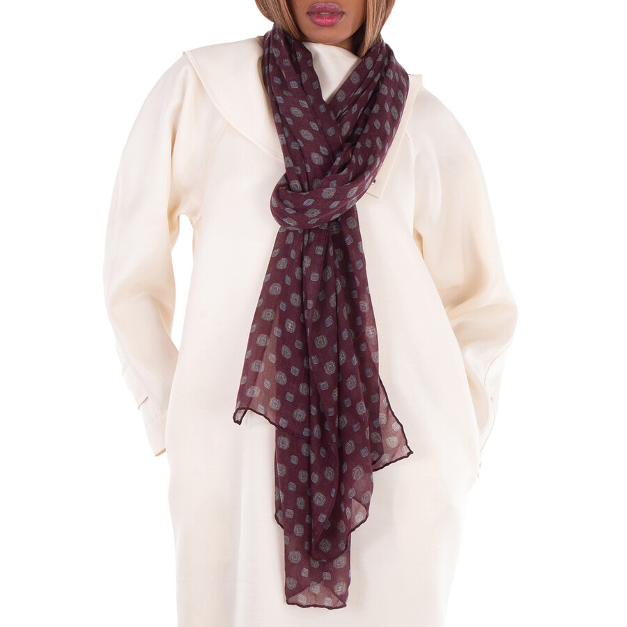Celine Biscotto-Print Muslin Stole - 1