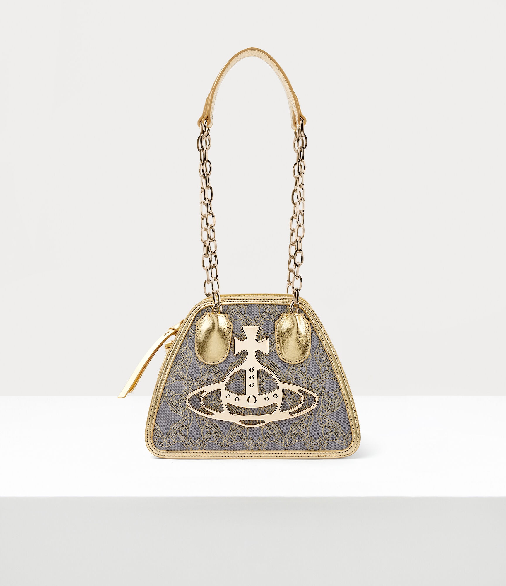 LOGO CHAIN HANDBAG - 1