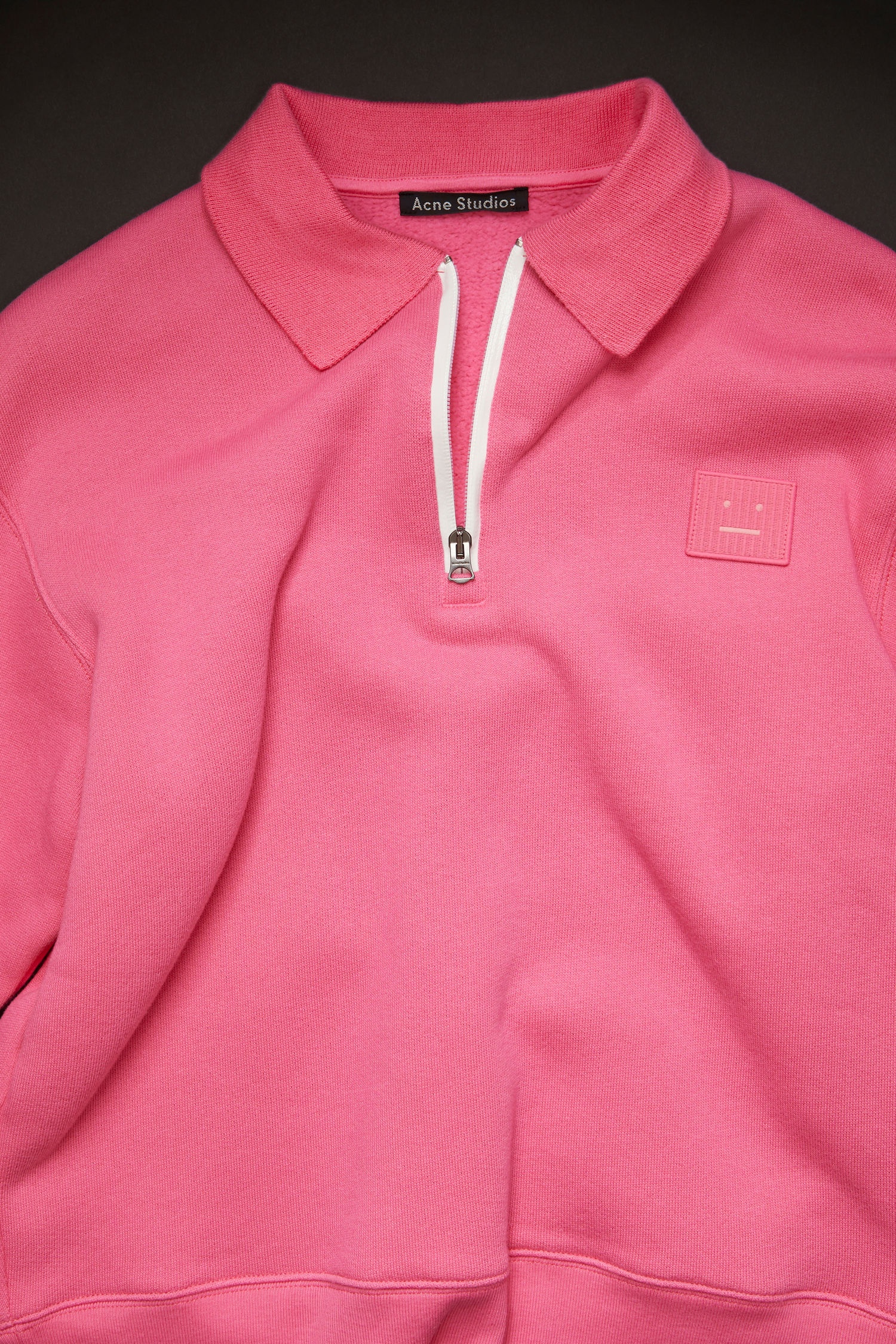 Oversized point collar sweatshirt bubblegum pink - 6