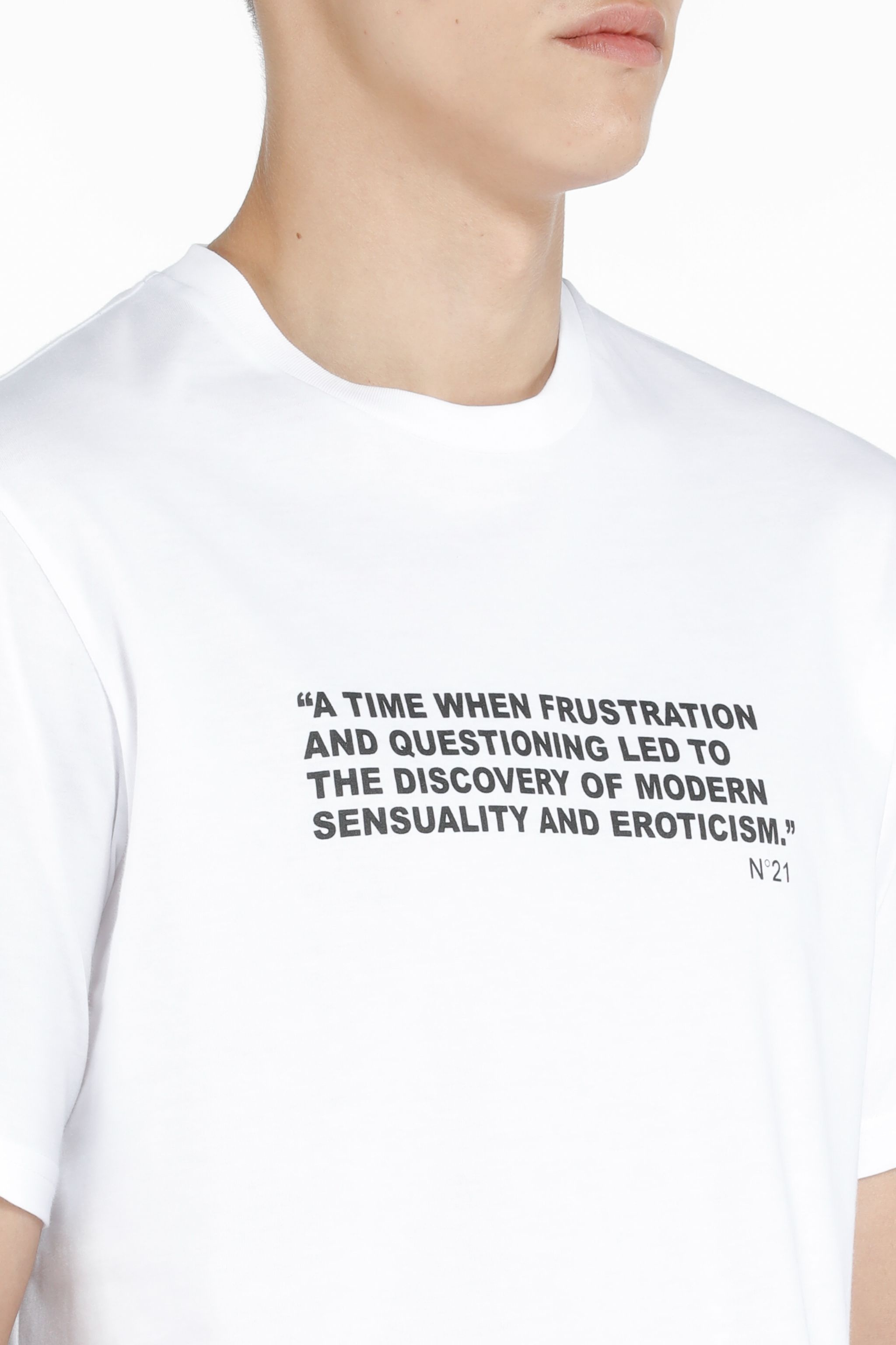 SLOGAN-PRINT COTTON T-SHIRT - 5