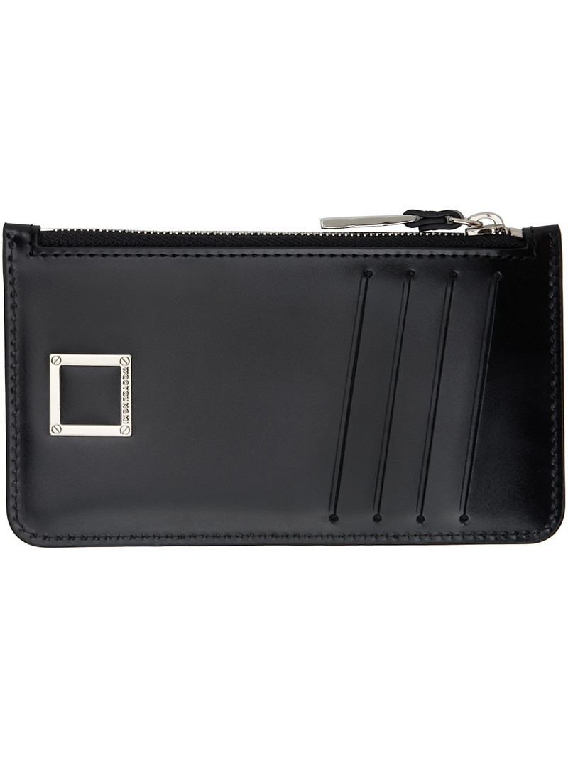 Wooyoungmi Black Leather Card Wallet outlook
