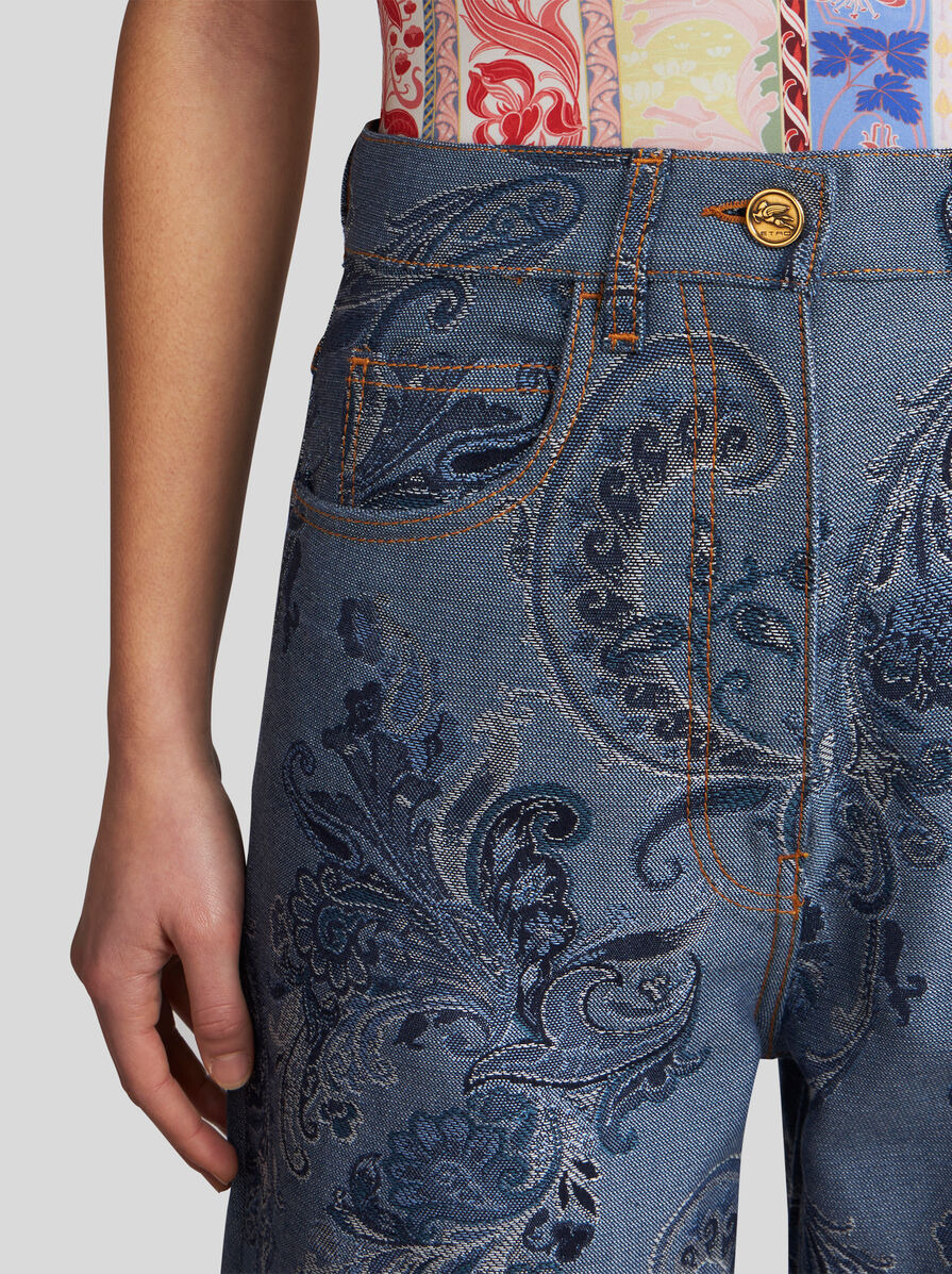 BAGGY JACQUARD JEANS - 4