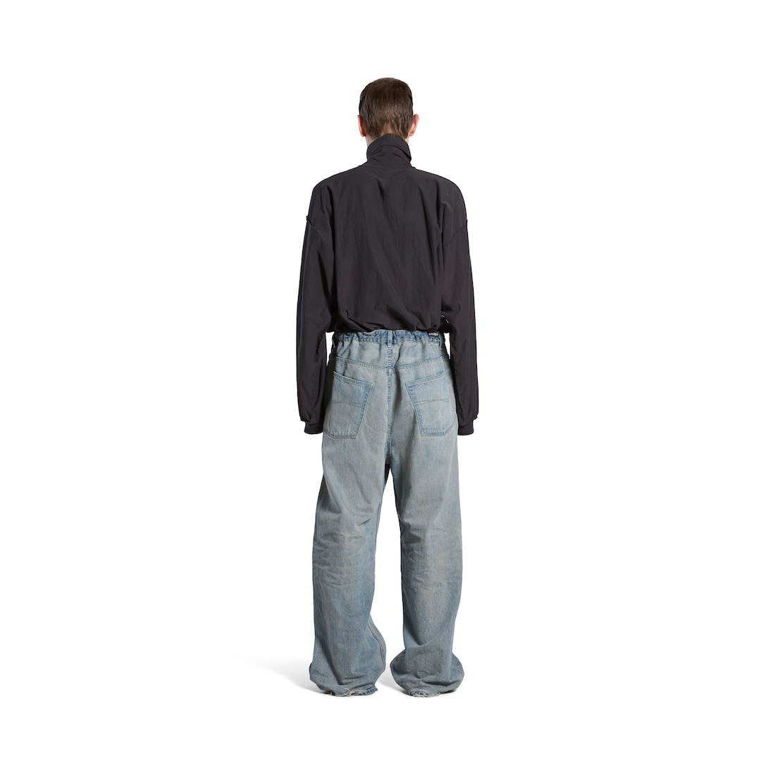 Oversized Baggy Pants in Light Blue - 4