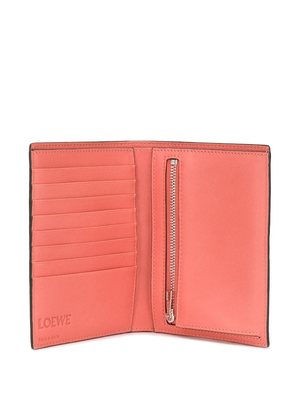 medium vertical grained-leather wallet - 3