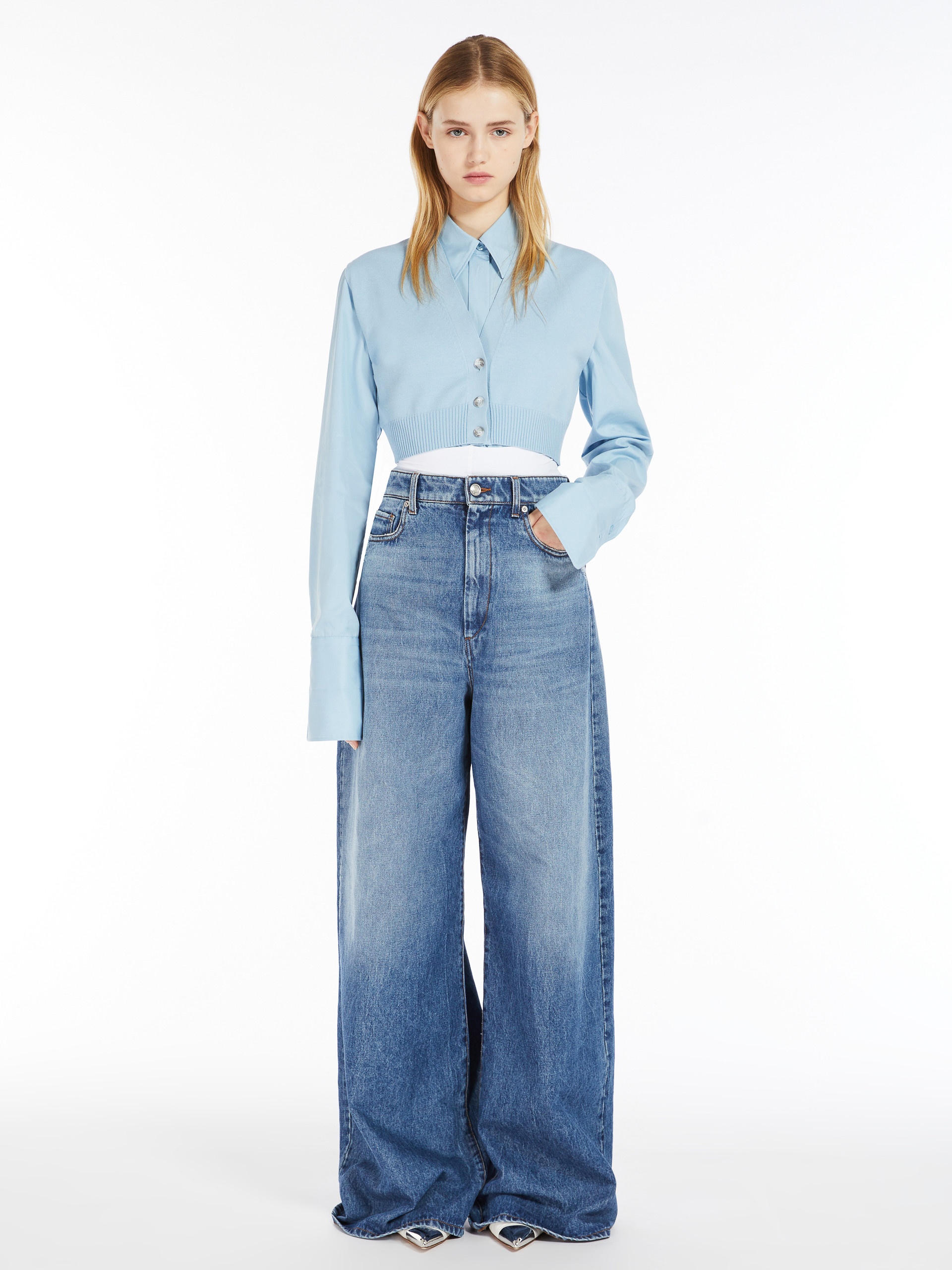 Sportmax PROCIDA Oversized low-rise 5-pocket trousers