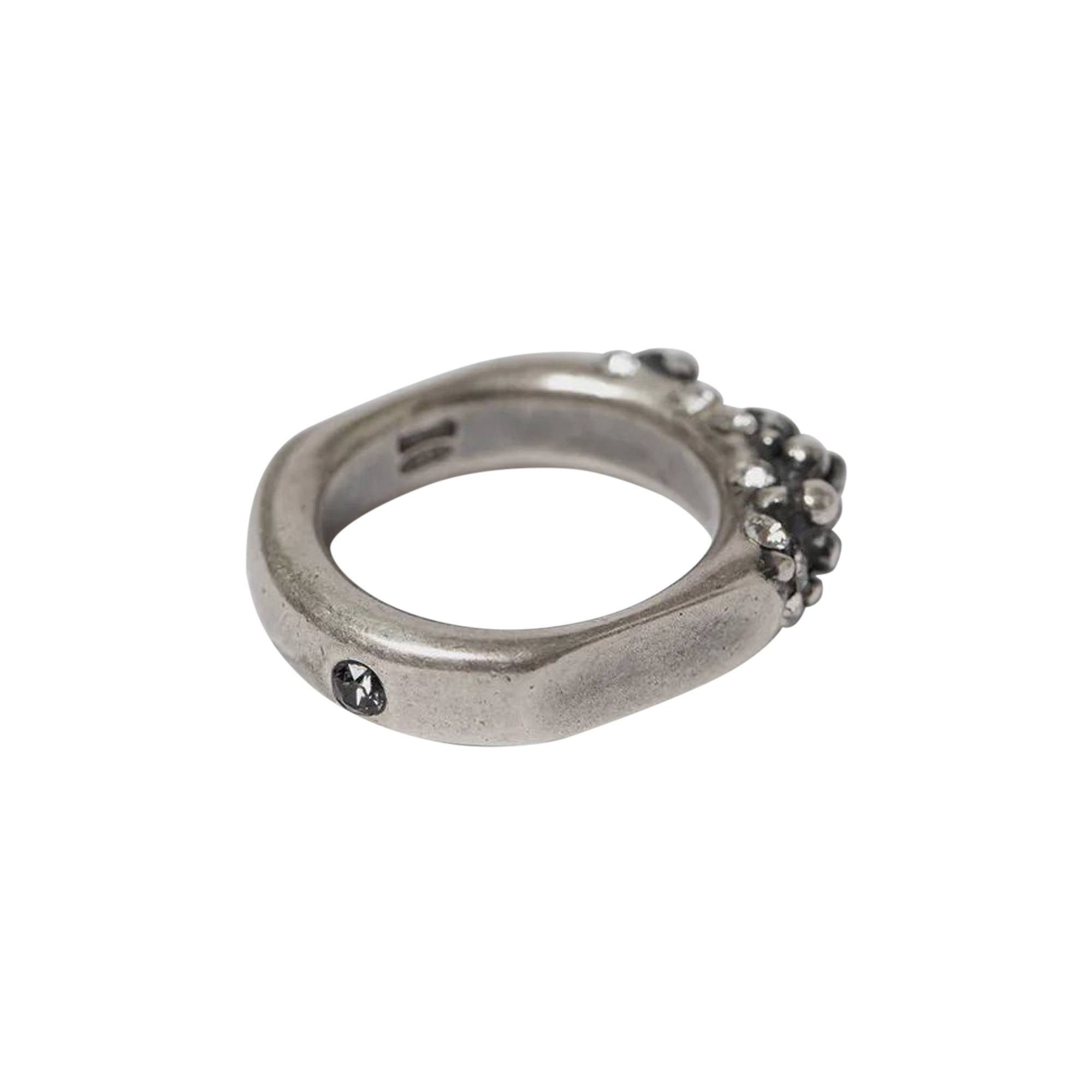 Ann Demeulemeester Hubertine Ring With Small Stones 'Silver' - 2